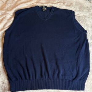 Jos. A. Bank Men's Deep Blue V-Neck Sweater Vest